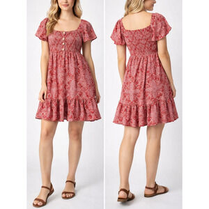 VTG Spiegel Y2K Dress Womens L "Live To Be Spoiled "Retro Style Knee Length